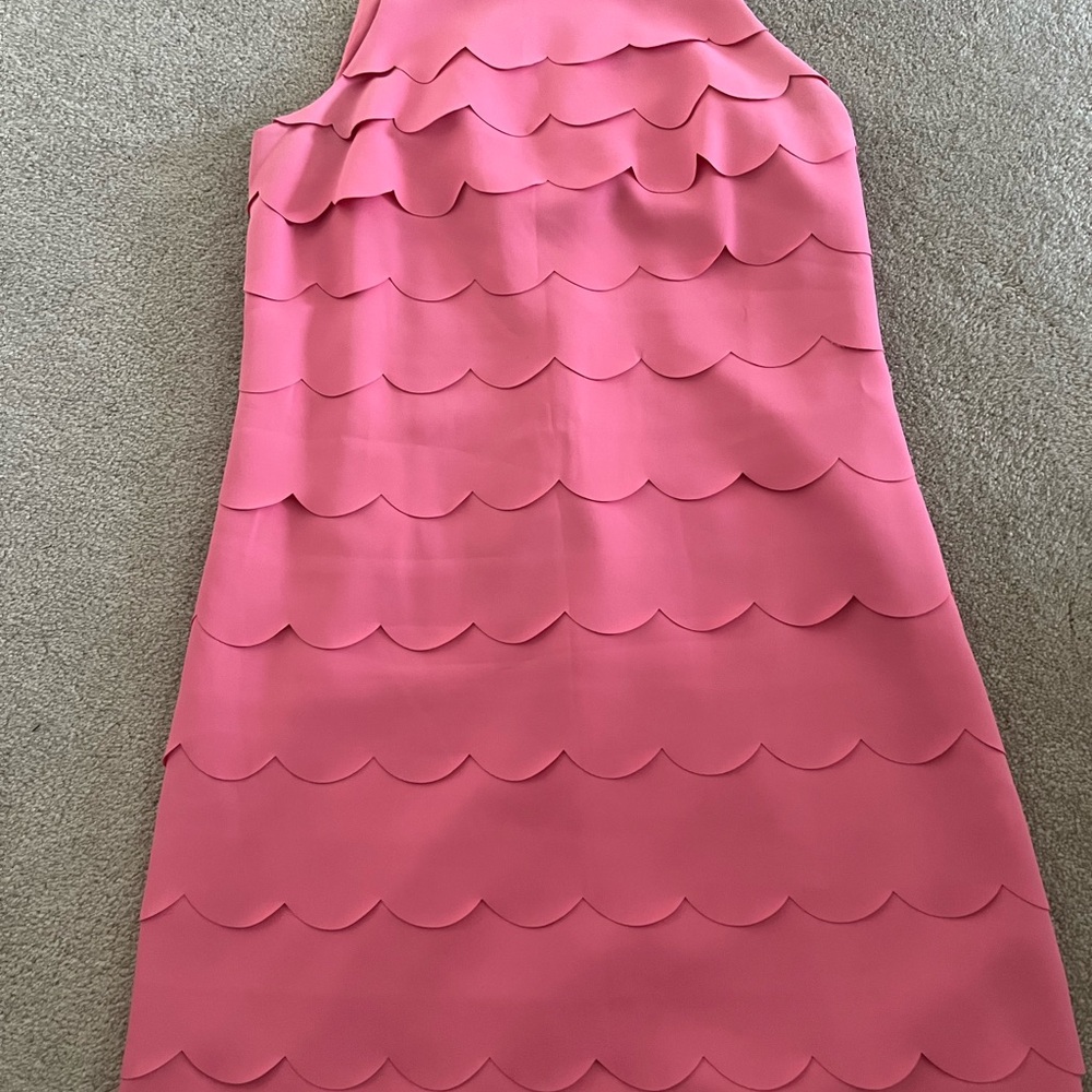 WHBM Pink Scalloped Sleeveless Dress - Picture 3 of 8